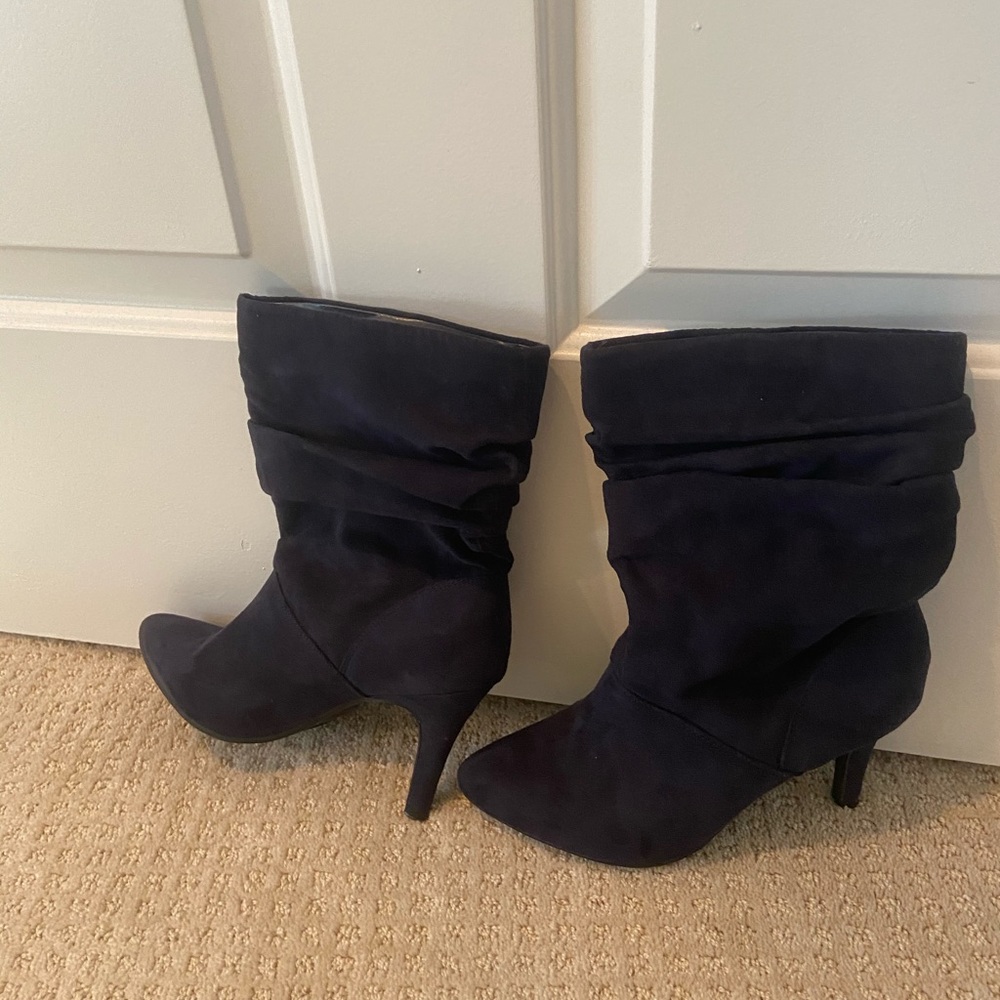 Blue ankle boots size 7.5
